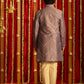 Boys' Purple And Cream Ethnic Mirror Combo Set