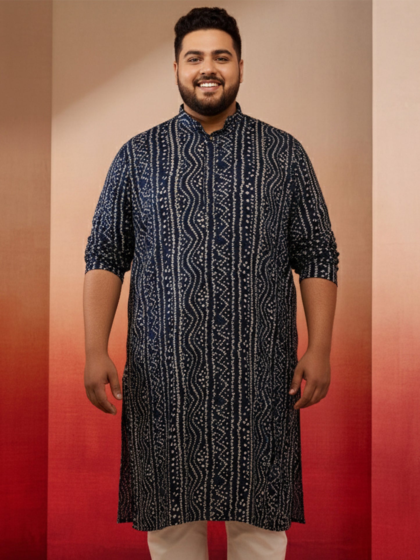 Blue Silk Blend Party Wear Men's Kurta Set