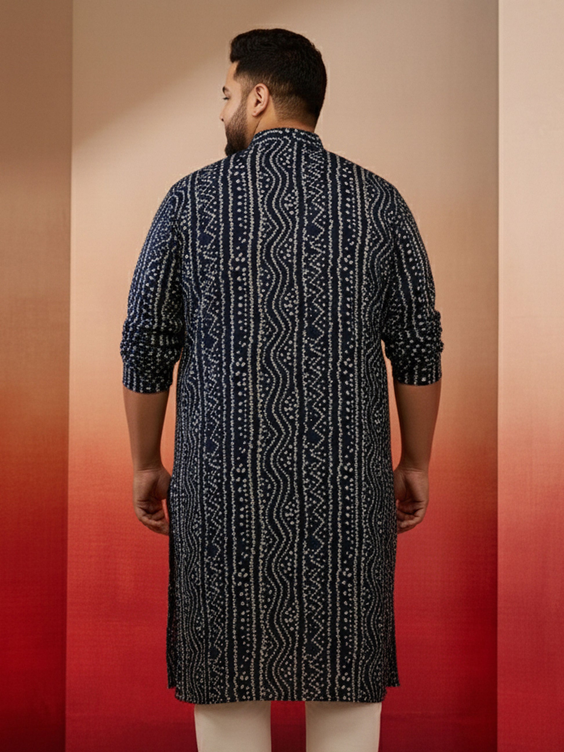 Blue Silk Blend Party Wear Men's Kurta Set