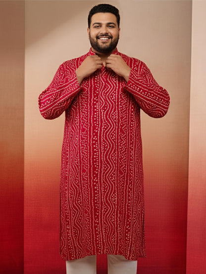 Falsa Silk Blend Party Wear Men's Kurta Set