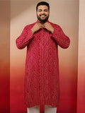 Falsa Silk Blend Party Wear Men's Kurta Set