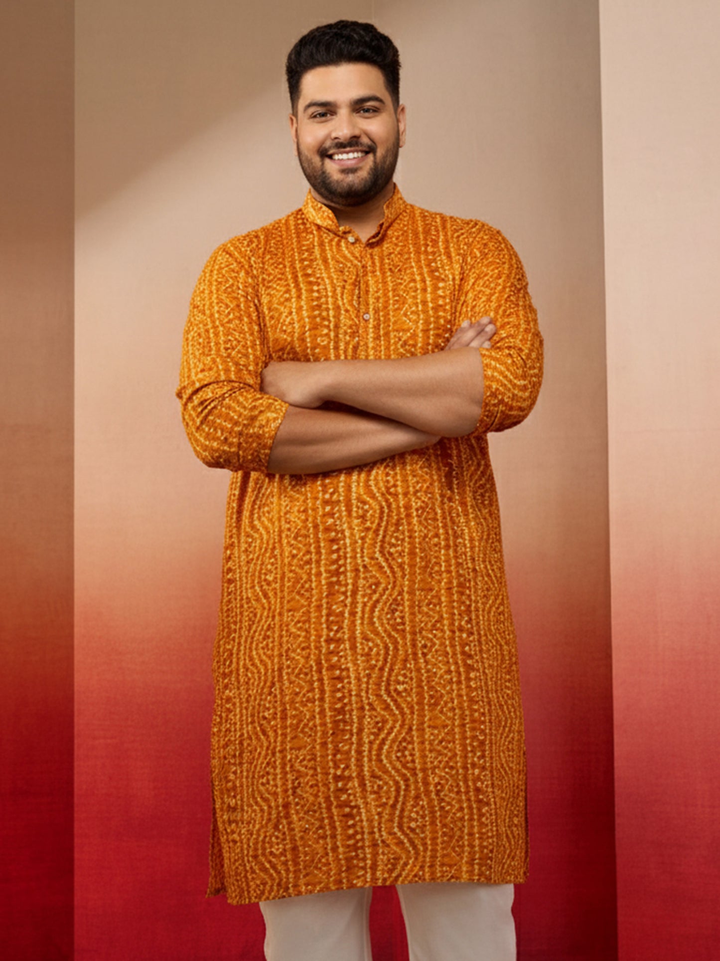 Green Silk Blend Party Wear Men's Kurta Set
