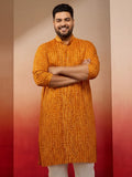 Green Silk Blend Party Wear Men's Kurta Set