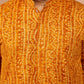 Green Silk Blend Party Wear Men's Kurta Set