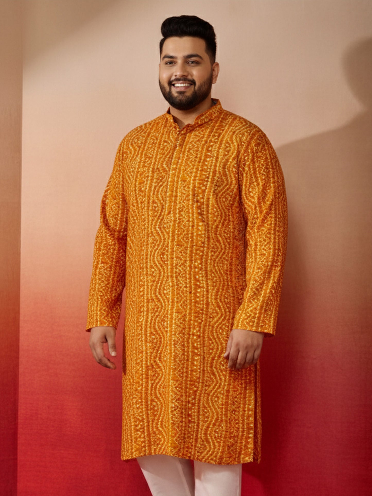 Green Silk Blend Party Wear Men's Kurta Set