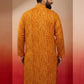 Green Silk Blend Party Wear Men's Kurta Set