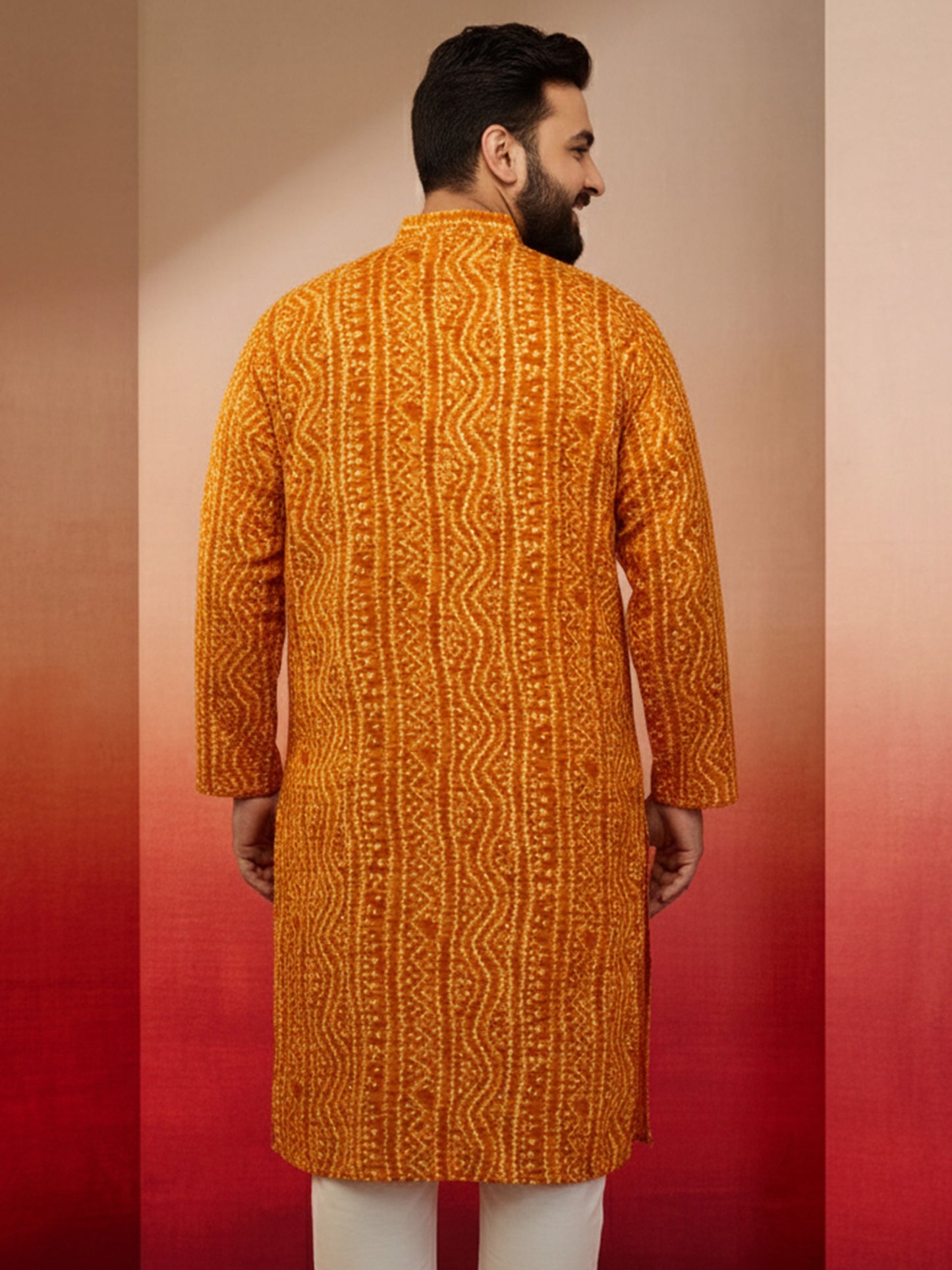 Green Silk Blend Party Wear Men's Kurta Set
