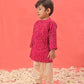 Pink Rayon East Boys Kurta Set
