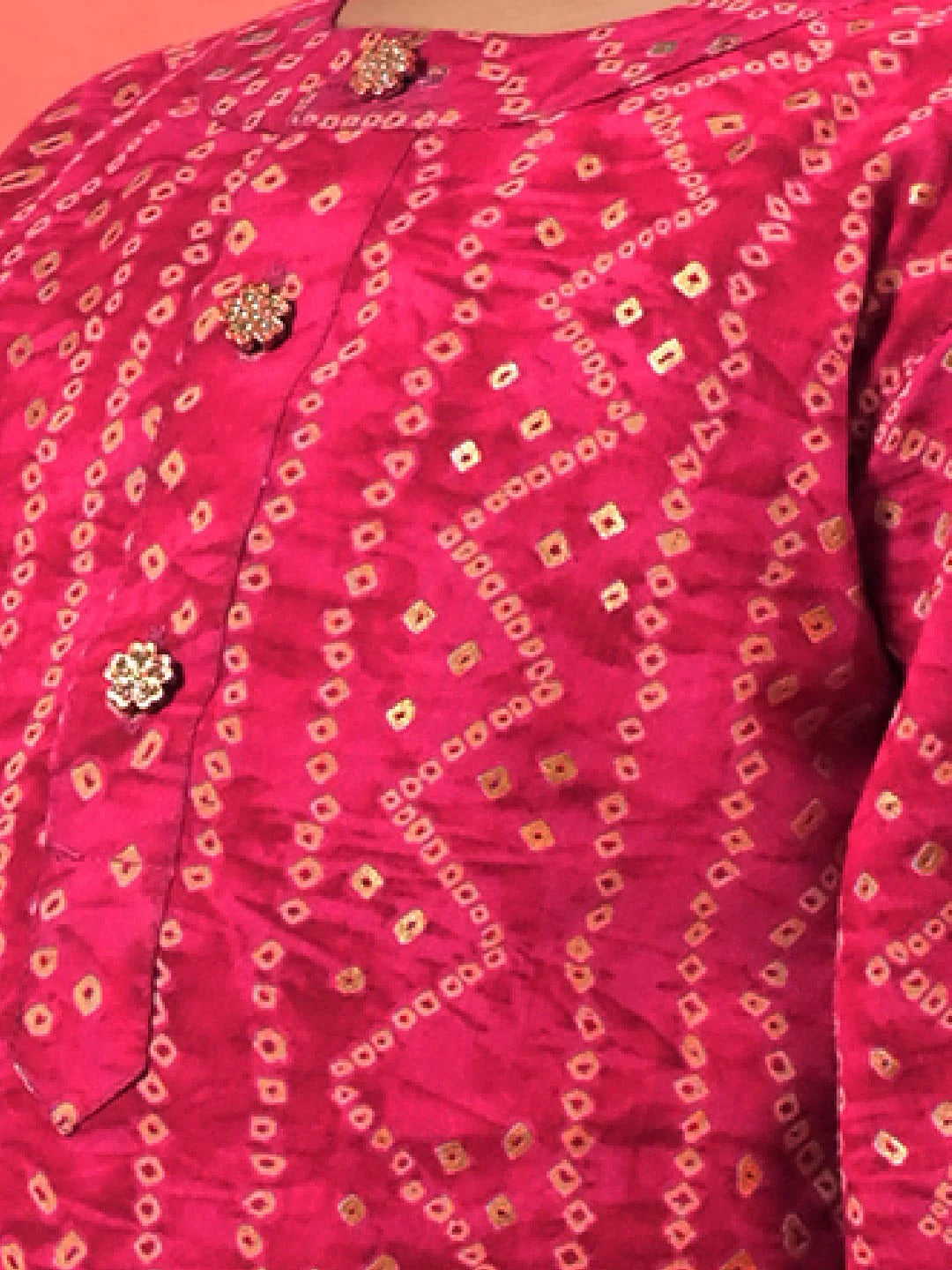 Pink Rayon East Boys Kurta Set