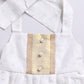 White Chanderi Onam Wear Girls Co-Ord Set