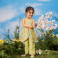 Multicolor Cotton Blend Raksha Bandhan Wear Girls Co-Ord Set