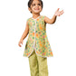 Multicolor Cotton Blend Raksha Bandhan Wear Girls Co-Ord Set