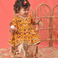 Yellow Rayon Party Wear Girls Dhoti Kurta Set