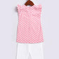 Pink Cotton Raksha Bandhan Wear Girls Kurta Set