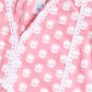 Pink Cotton Raksha Bandhan Wear Girls Kurta Set