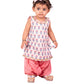 Multicolor Cotton Blend Raksha Bandhan Wear Girls Kurta Set