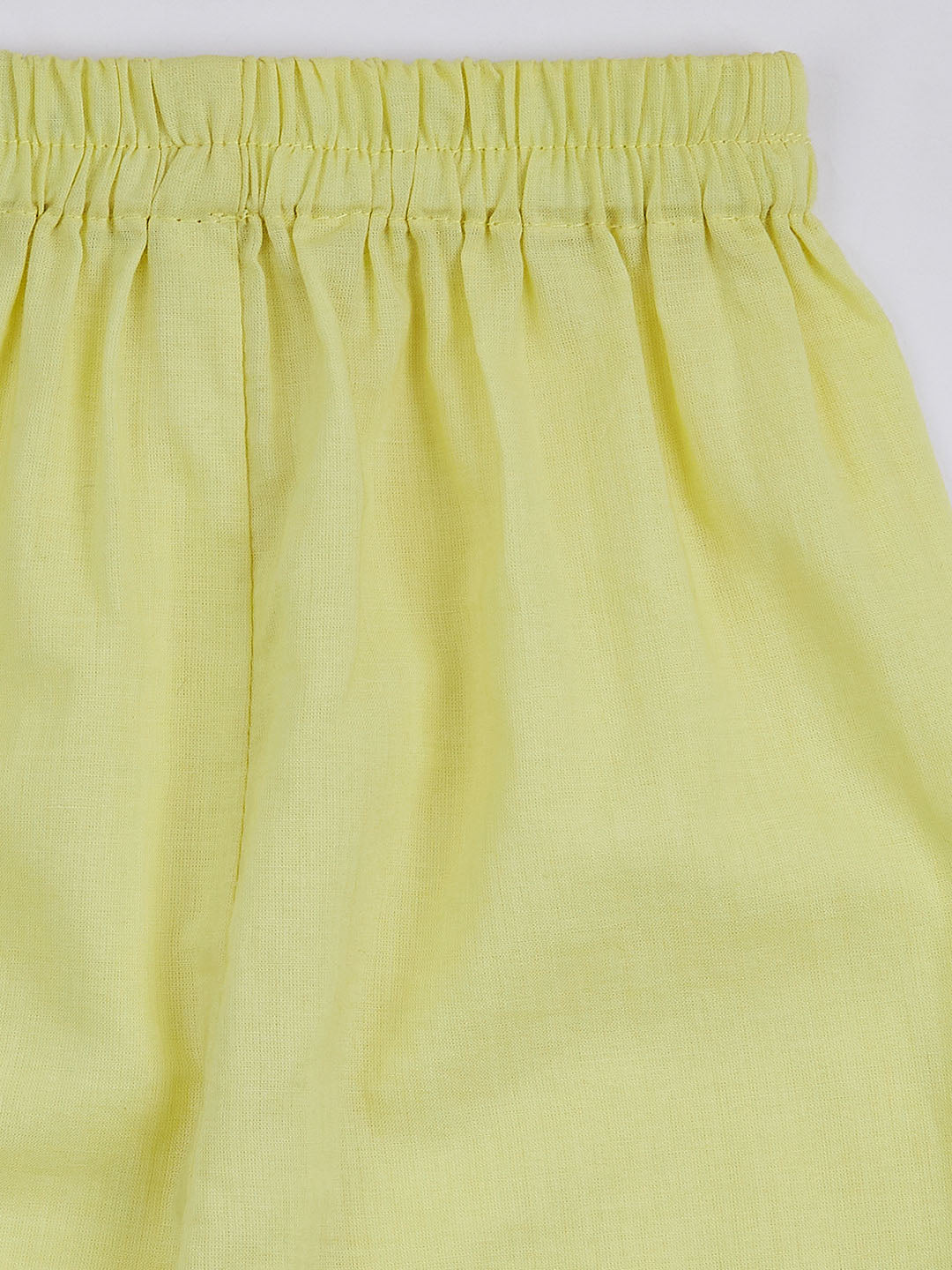Mint Green Cotton Diwali Wear Girls Kurta Set
