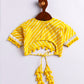 Yellow Cotton Raksha Bandhan Wear Girls Lehenga Choli Set