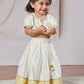 White Chanderi Onam Wear Girls Lehenga Choli Set