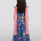Blue Organza Wedding Wear Girls Lehenga Choli Set Lehenga