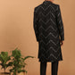 Black Silk Blend Wedding Men's Coat