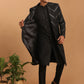 Black Silk Blend Wedding Men's Coat