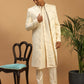 Cream Silk Blend Wedding Men's Coat
