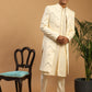 Cream Silk Blend Wedding Men's Coat