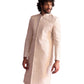 Cream Silk Blend Wedding Men's Indo Western
