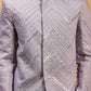 Purple Sequins Silk Blend Festival Men's Jacket