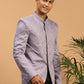 Purple Sequins Silk Blend Festival Men's Jacket