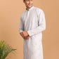 Aqua Georgette Wedding Men's Kurta