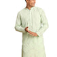 Mint Green Georgette Wedding Men's Kurta