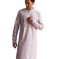 Powder Blue Georgette Wedding Men's Kurta