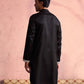 Black Viscose Wedding Men's Kurta
