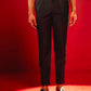 Black Viscose Festival Men's Pant