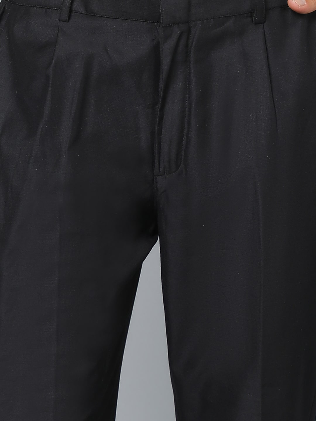 Black Viscose Festival Men's Pant