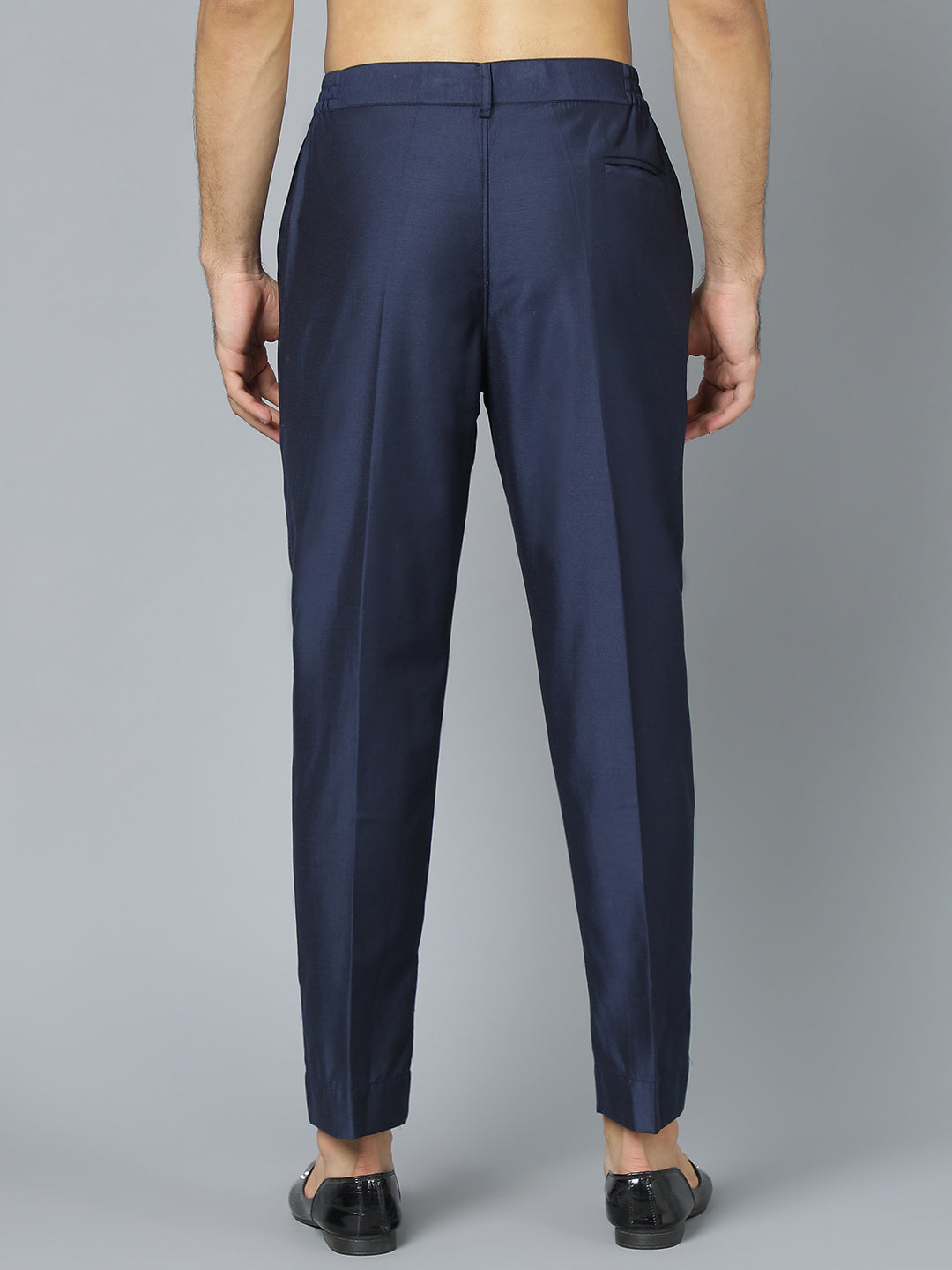 Navy Blue Viscose Festival Men's Pant