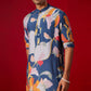 Designer Multicolour Cotton Blend Casual Men's Kurta Set