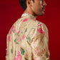 Multicolour Cotton Blend Casual Men's Kurta Set