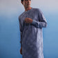 Aqua Cotton Wedding Men's Kurta