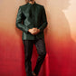 Men Bottle Green Silk Jodhpuri