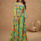Vibrant Green & Yellow Floral Fusion