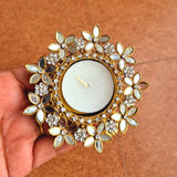 Luxury Kundan Tealight Candle Holder – Traditional Indian Decor - Set