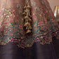 Ombre Purple and Mauve Sequins Embroidered Semi-Stitched Lehenga Set
