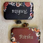 Customized Floral Embroidered Clutch - NONPASTELS - Flower Knob