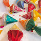 Brocade Cones use for Wedding favors and festive Giftings - Set of 4