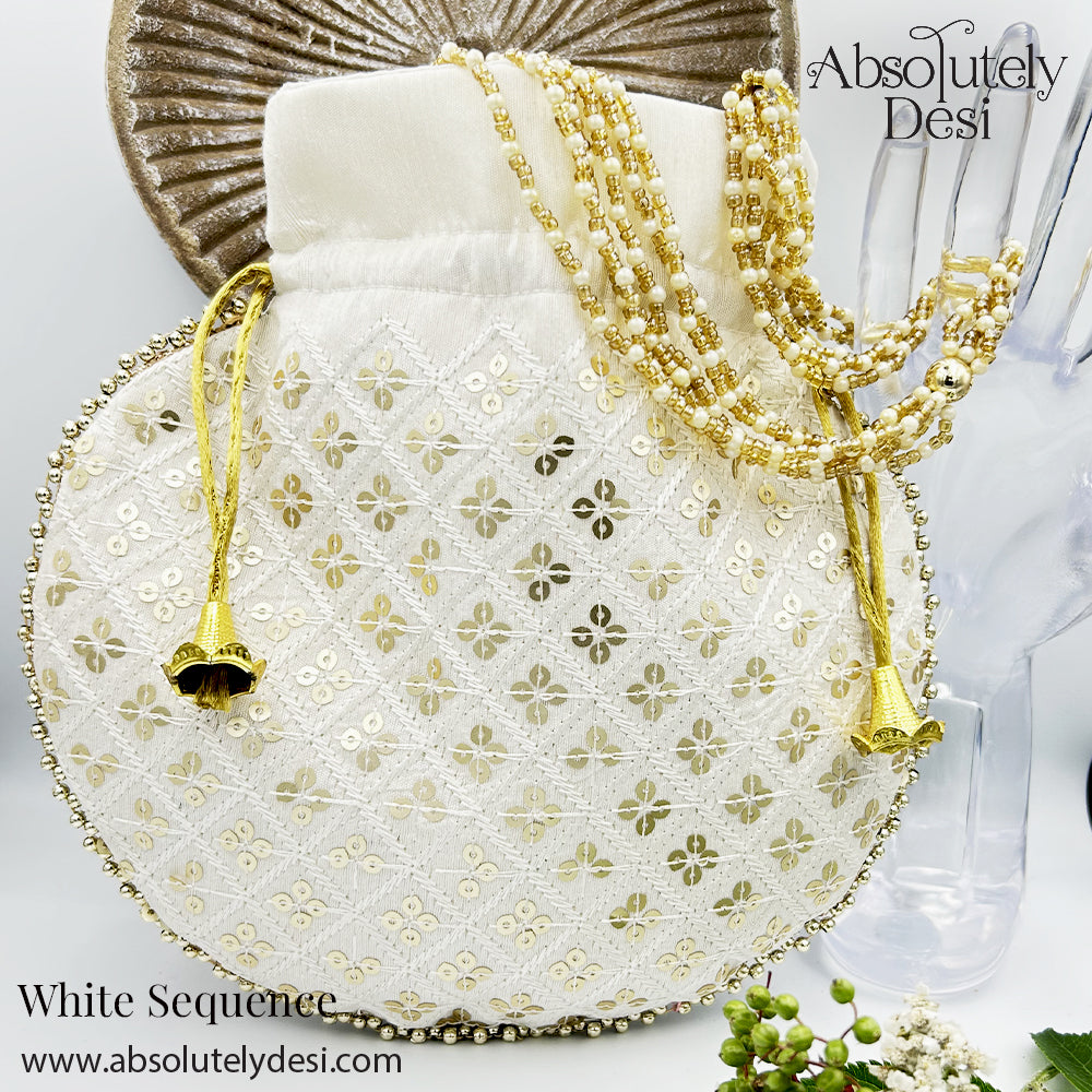 Handmade Sequenced Wedding Potli