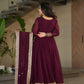 Premium Readymade Designer Wine Gown