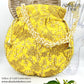 Handmade Gold Embroided Potli